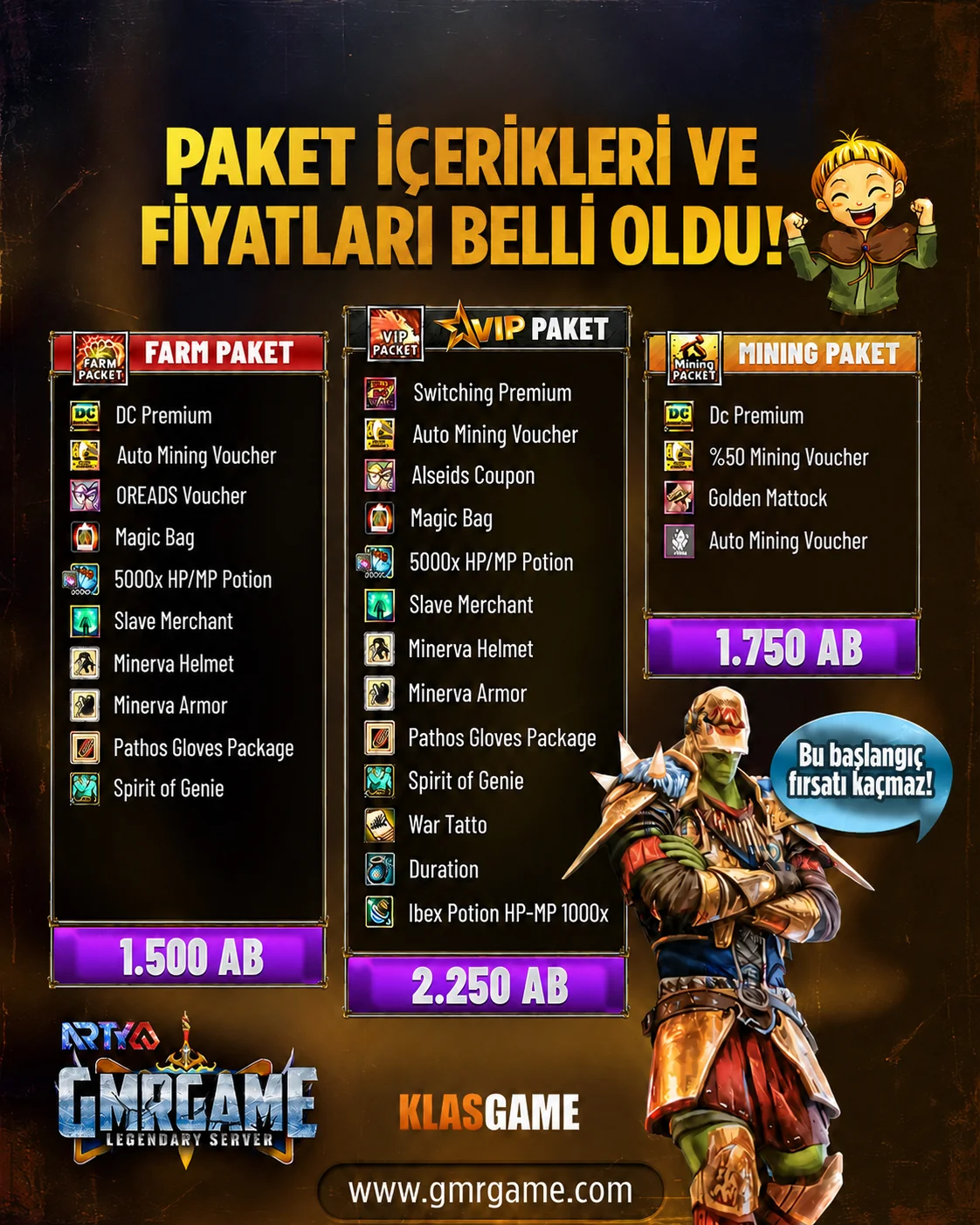PUS paketleri
