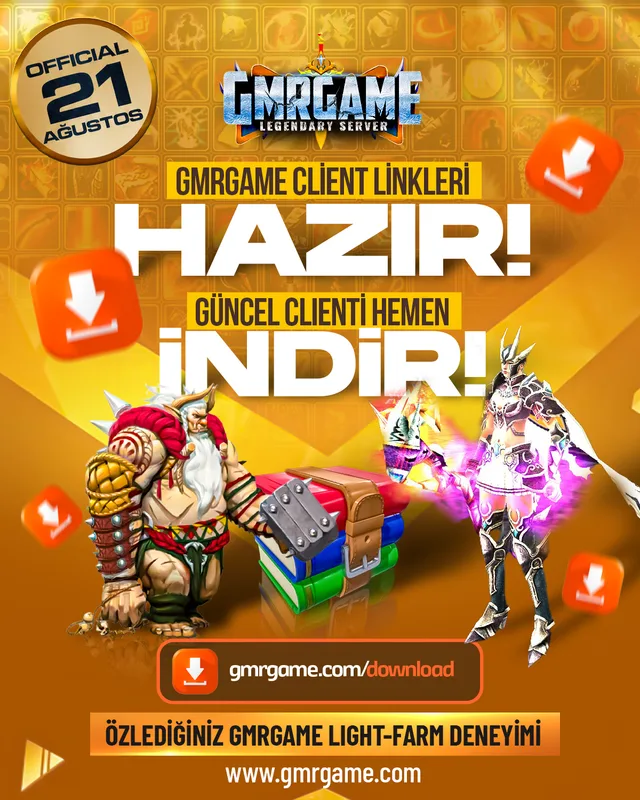 GMRGAME CLIENT LİNKLERİ HAZIR